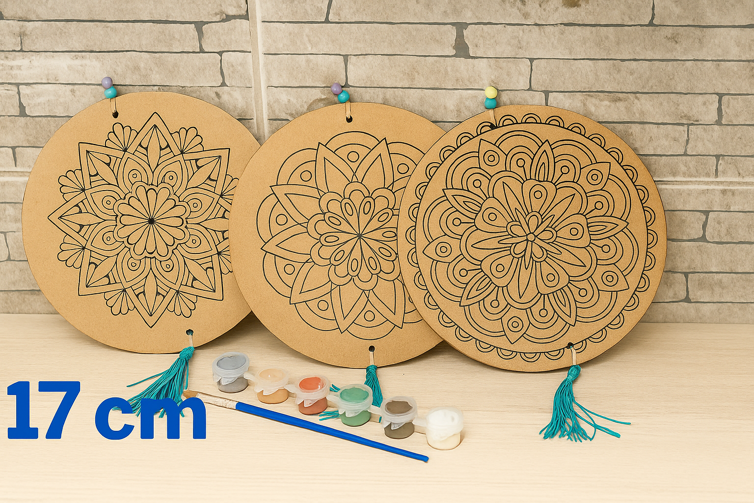 Mandalas de madera para pintar 